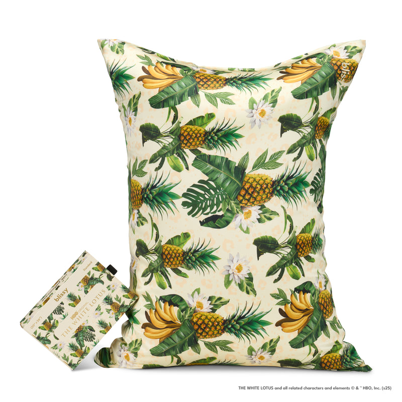 Pillowcase - White Lotus - Pineapple - King