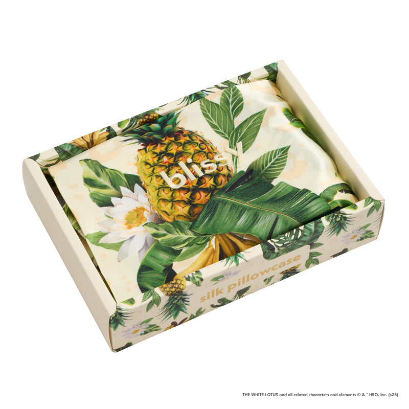 Pillowcase - White Lotus - Pineapple - King