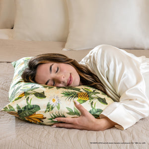 Pillowcase - White Lotus - Pineapple - Queen