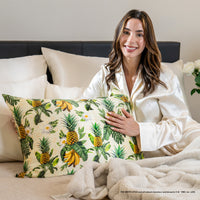 Pillowcase - White Lotus - Pineapple - King