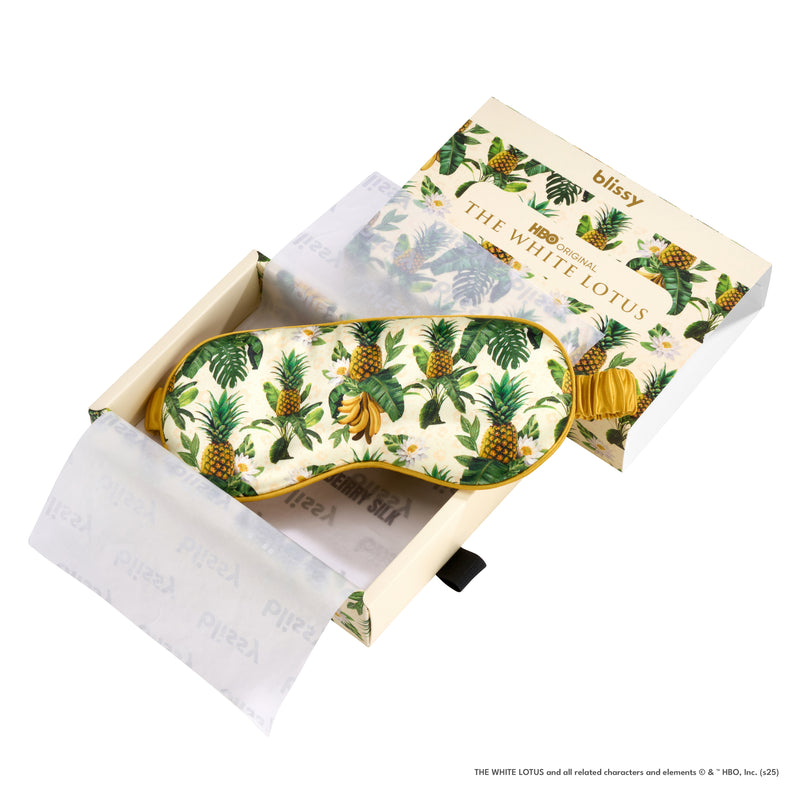 Sleep Mask - White Lotus - Pineapple