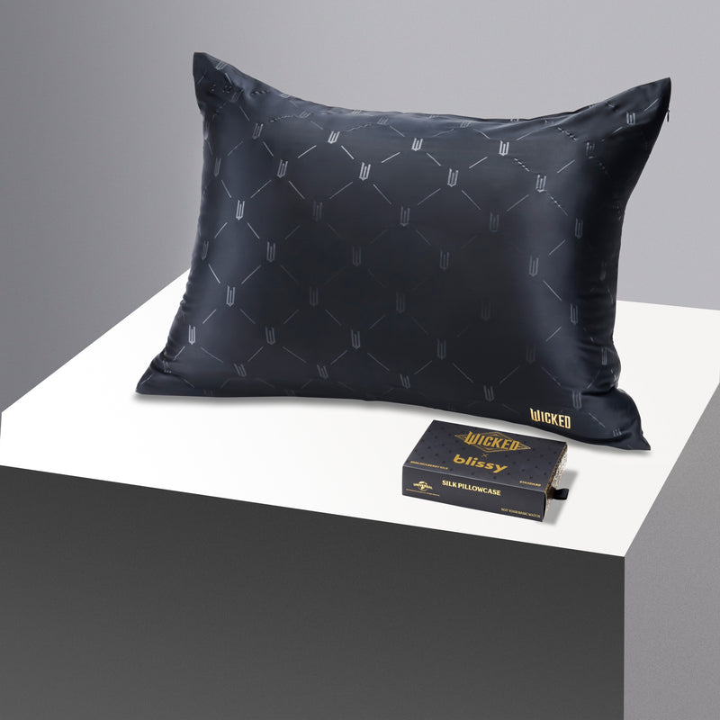 Pillowcase - Wicked™ - Not Your Basic Witch - King - Blissy Queen Wicked™ Pillowcase – 22 Momme Mulberry Silk, 100% Silk
