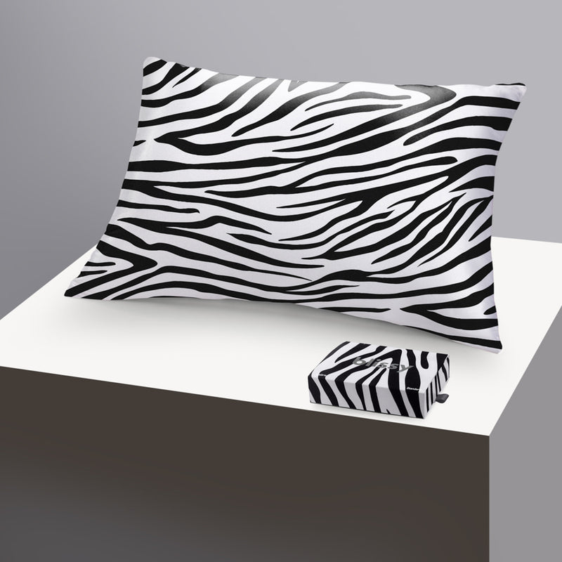 Pillowcase - Zebra - Standard - Blissy Standard Zebra Pillowcase – 22 Momme Mulberry Silk, 100% Silk