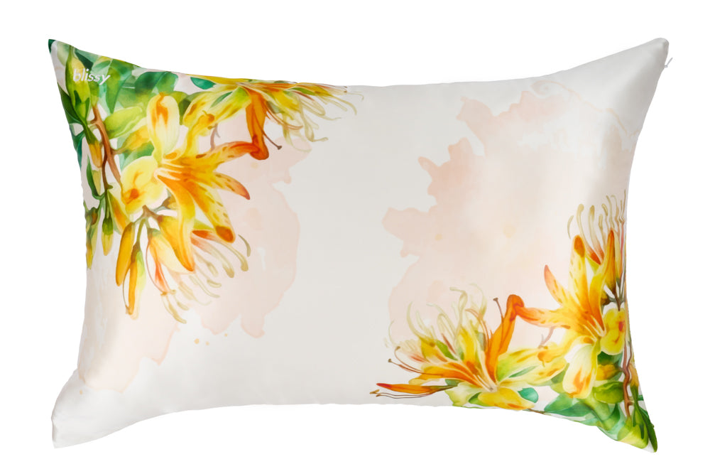 Blissy Mulberry Silk Pillowcase – Zodiac Flower Queen