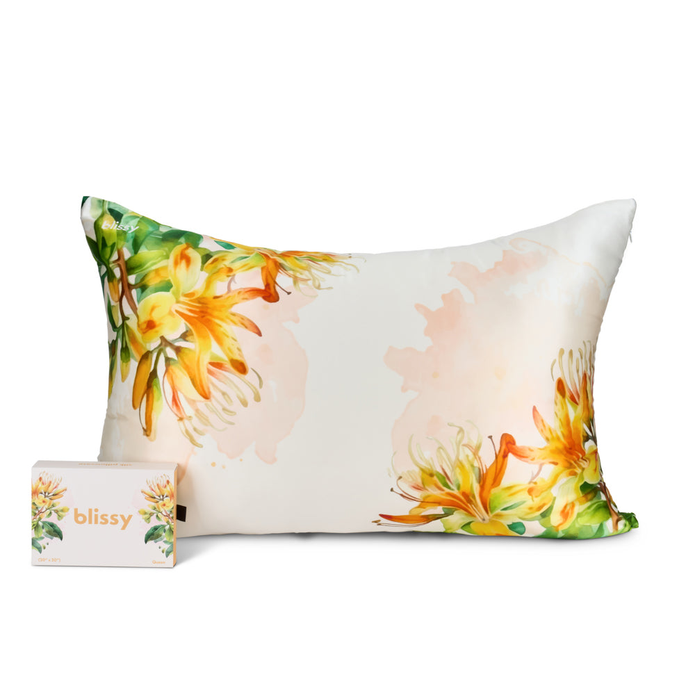 Queen Zodiac Flower Pillowcase – Blissy Premium Silk