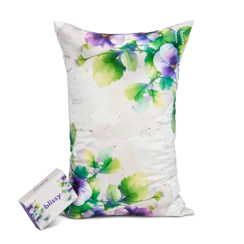 Pillowcase - Zodiac Flower - Capricorn Pansy - King
