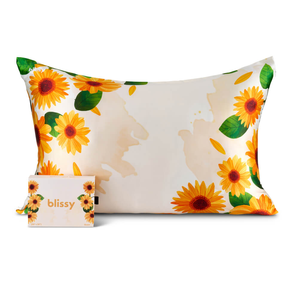 Zodiac Flower Mulberry Silk Pillowcase – Blissy Standard