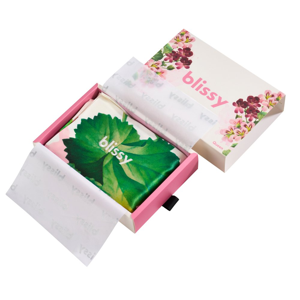 Zodiac Flower Pillowcase Close-Up – Blissy 22 Momme Silk