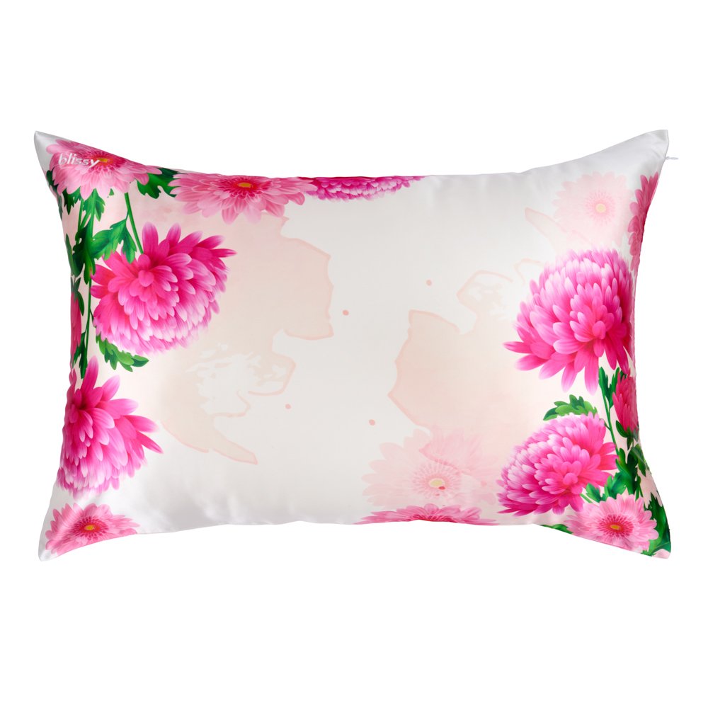 Blissy Mulberry Silk Pillowcase – Zodiac Flower Standard