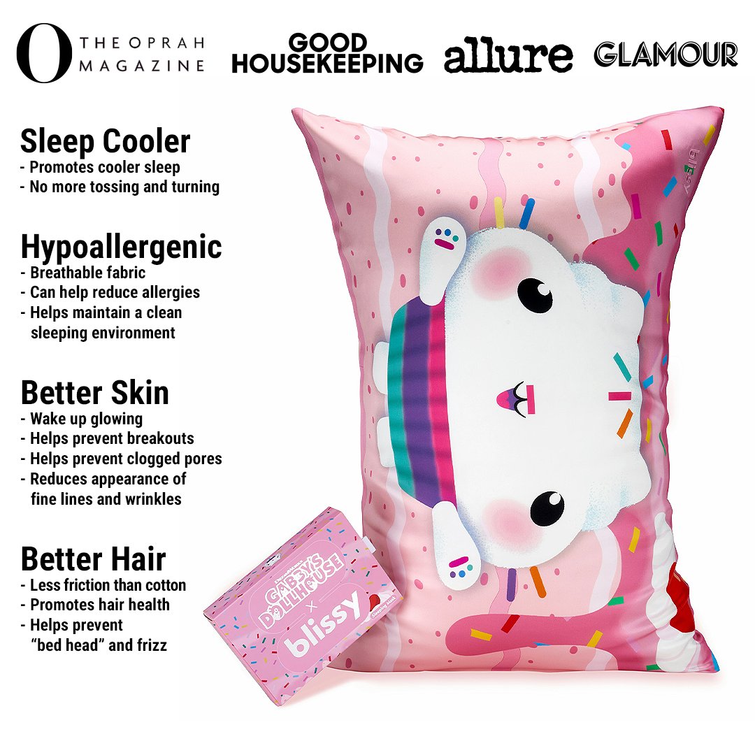 Gabby'S Dollhouse Mulberry Silk Pillowcase – Blissy Queen