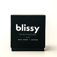 Blissy Candles - Woodsmoke & Leather