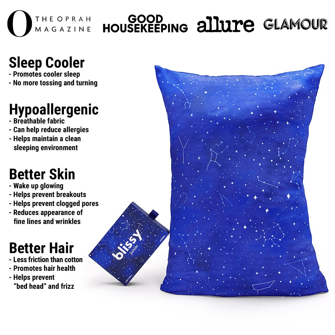 Night Sky Mulberry Silk Pillowcase – Blissy