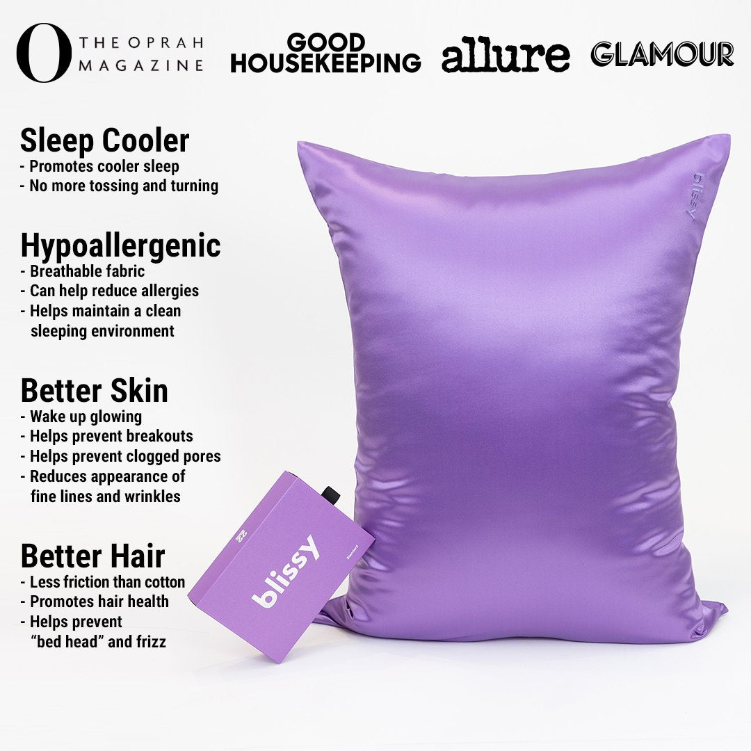 Orchid Mulberry Silk Pillowcase – Blissy Standard