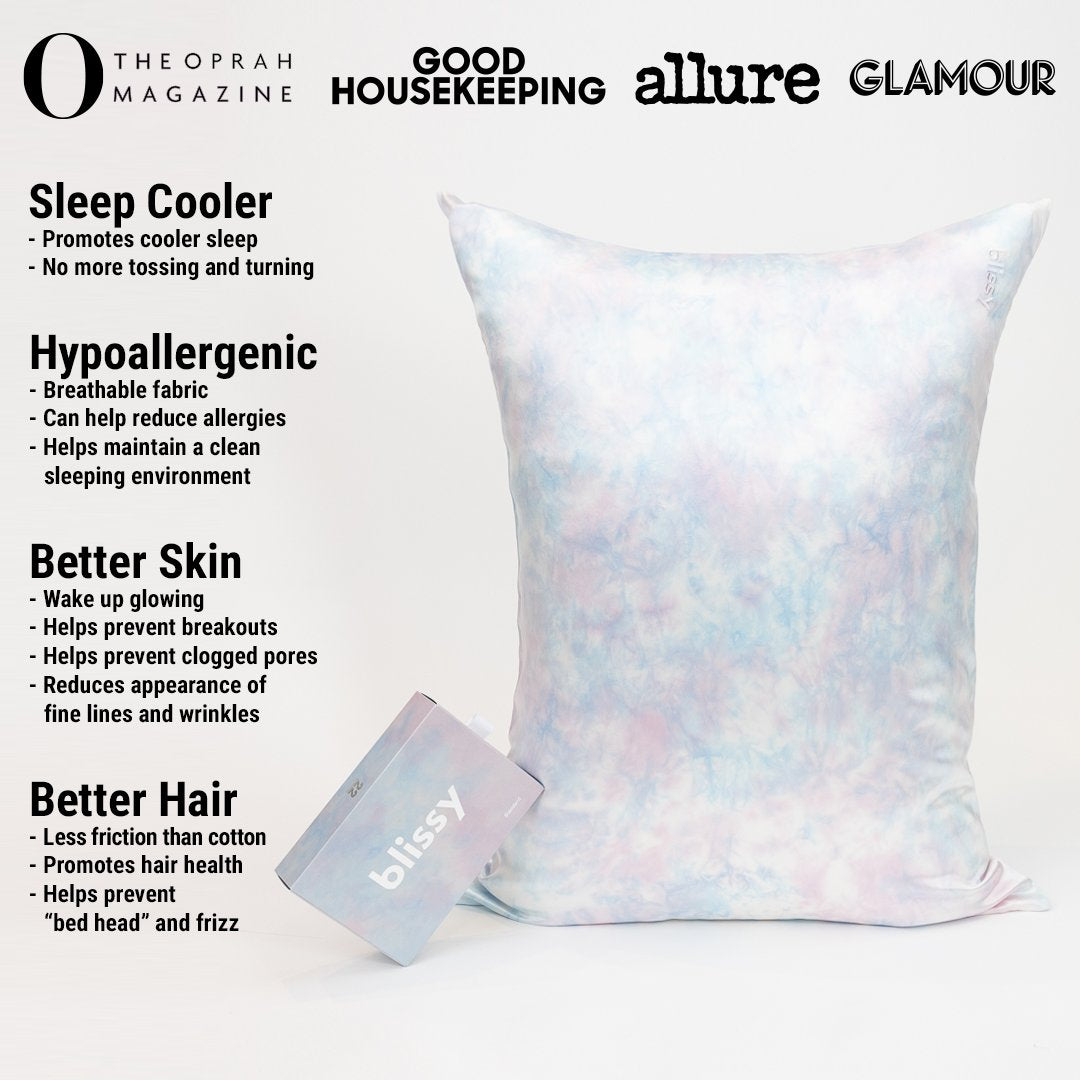 Tie-Dye Mulberry Silk Pillowcase – Blissy Queen