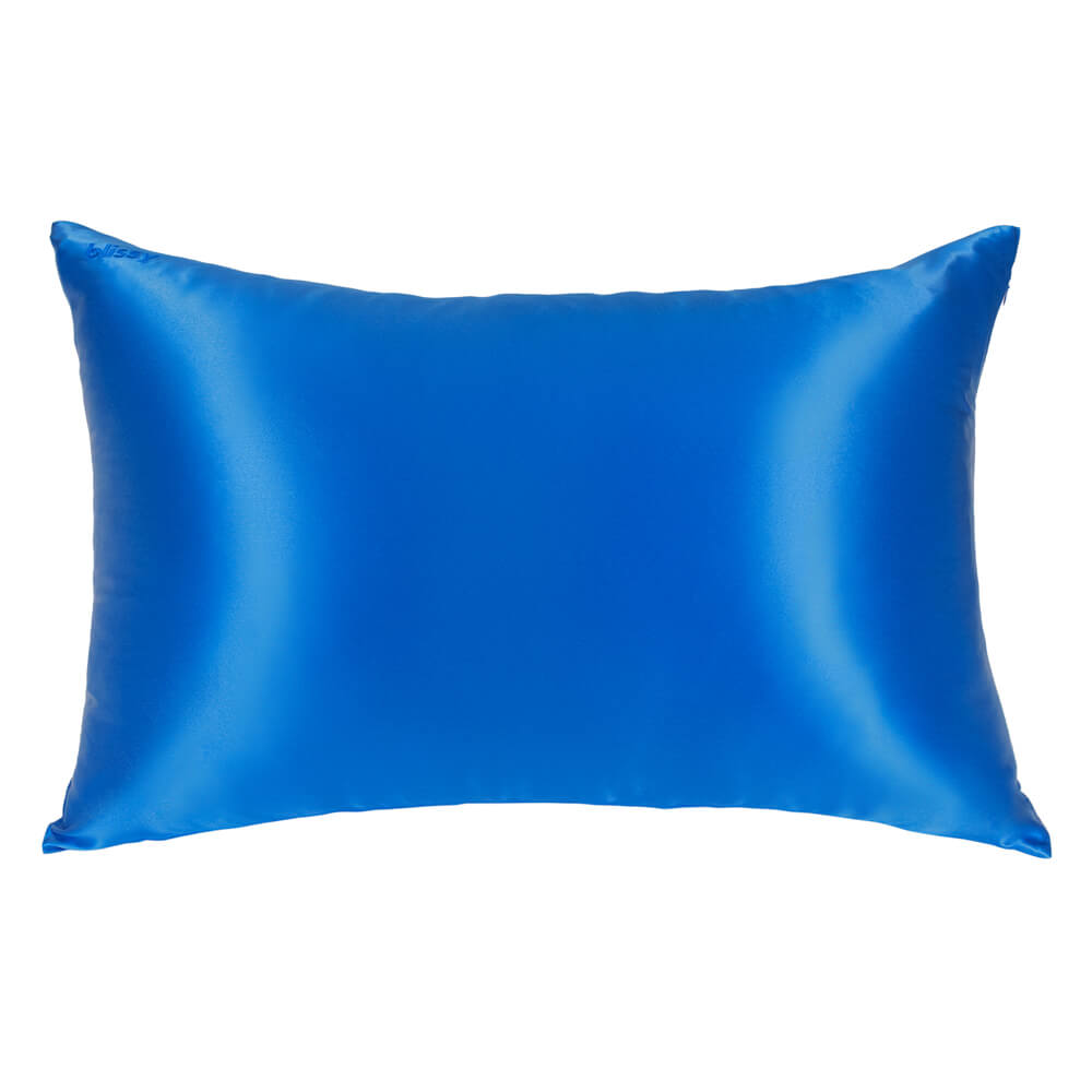 Blissy Azure Silk Pillowcase Detail – Standard