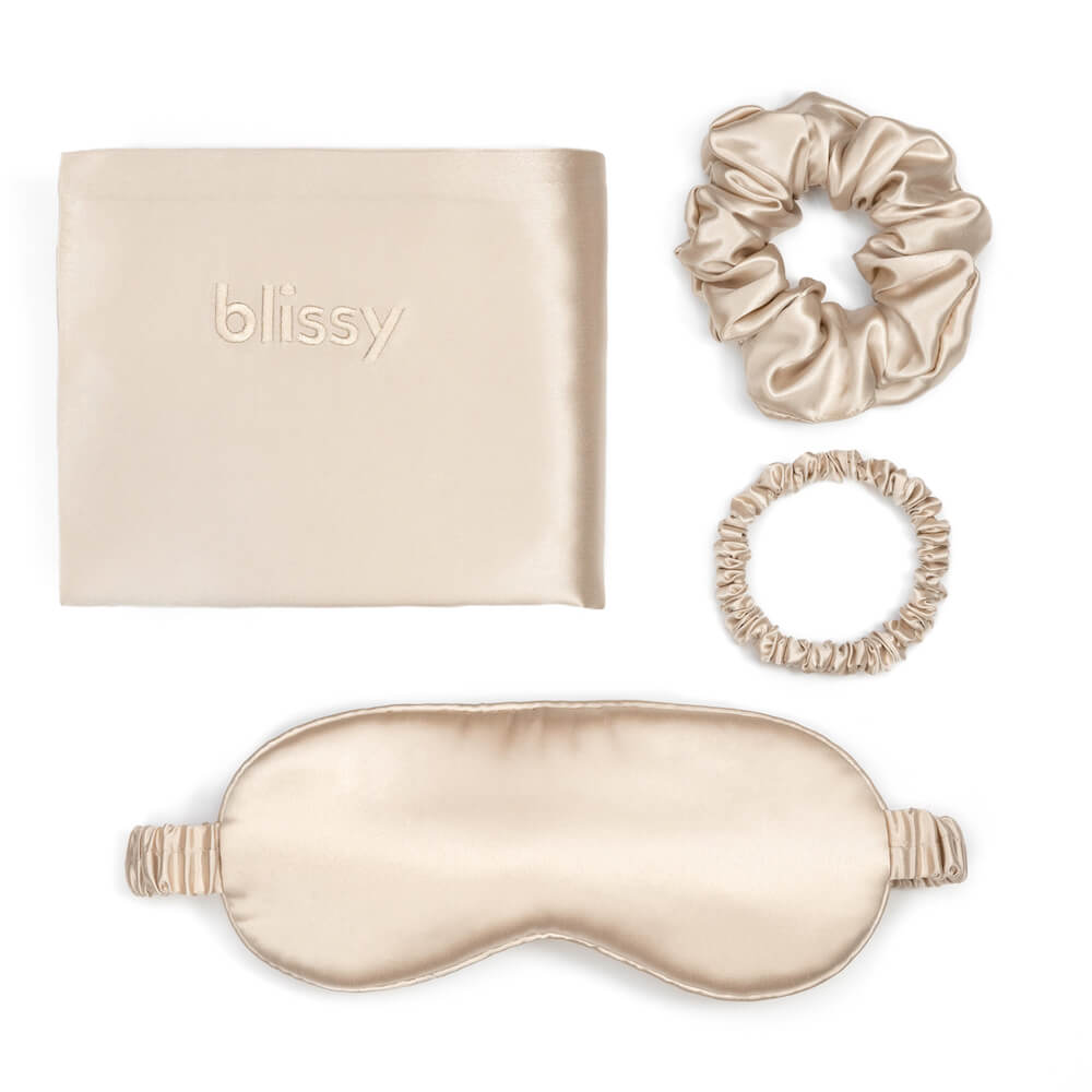 Blissy Champagne Silk Blissy Dream Set Detail – Standard
