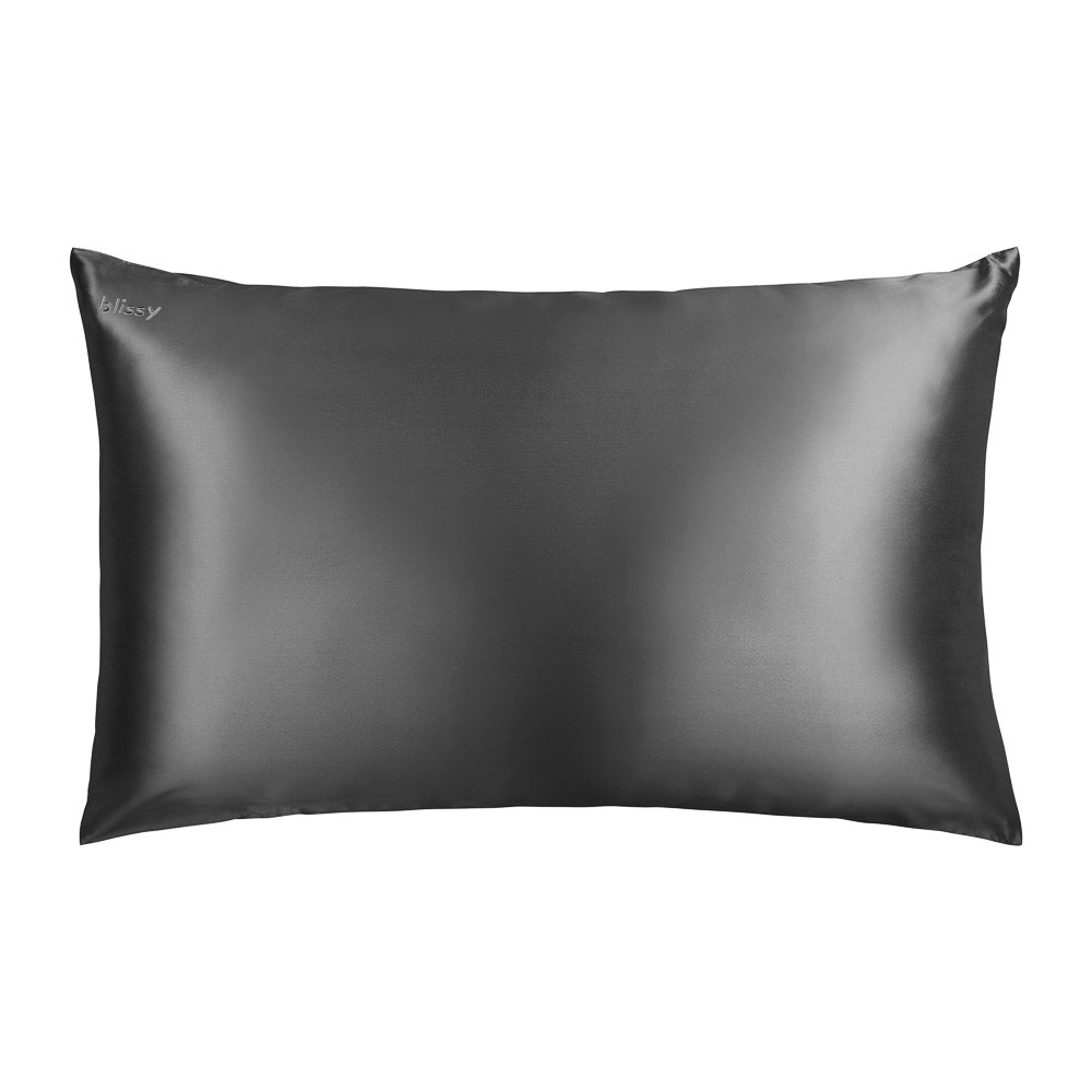 Blissy Mulberry Silk Pillowcase – Grey Standard