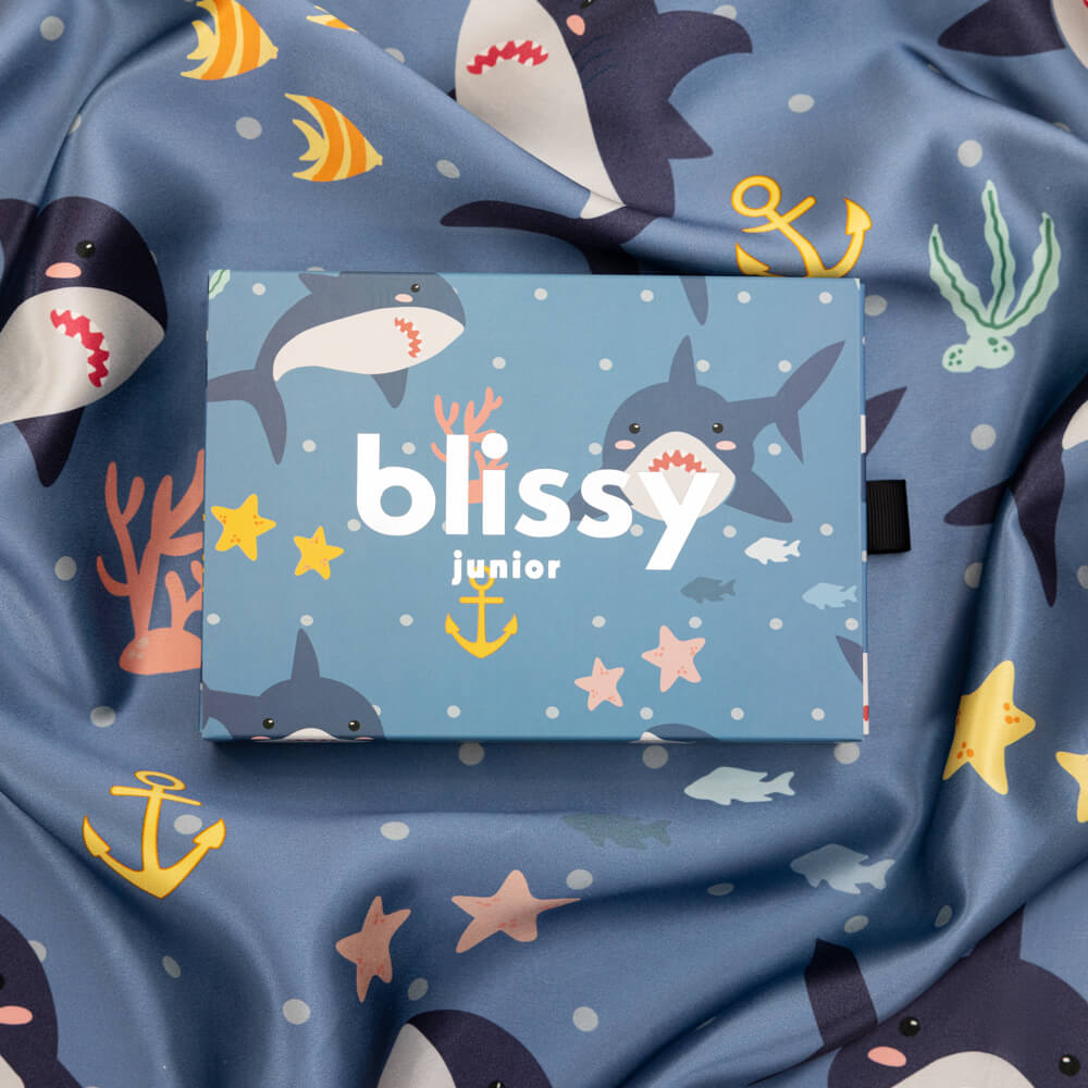 Blissy Shark Silk Pillowcase Detail –