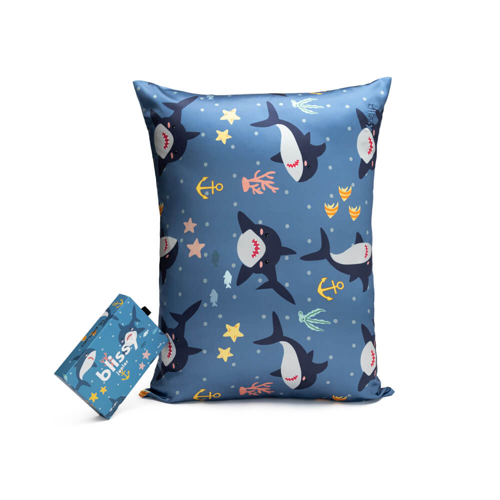 Blissy Shark Silk Pillowcase Detail –