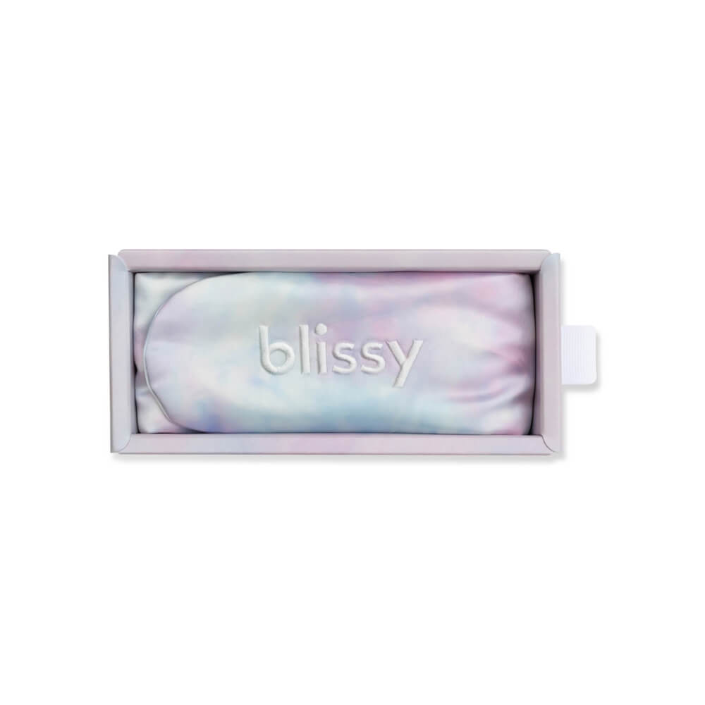 Tie-Dye Blissy Beauty Band Close-Up – Blissy 22 Momme Silk