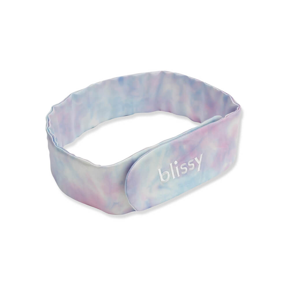 Blissy Tie-Dye Silk Blissy Beauty Band Detail –