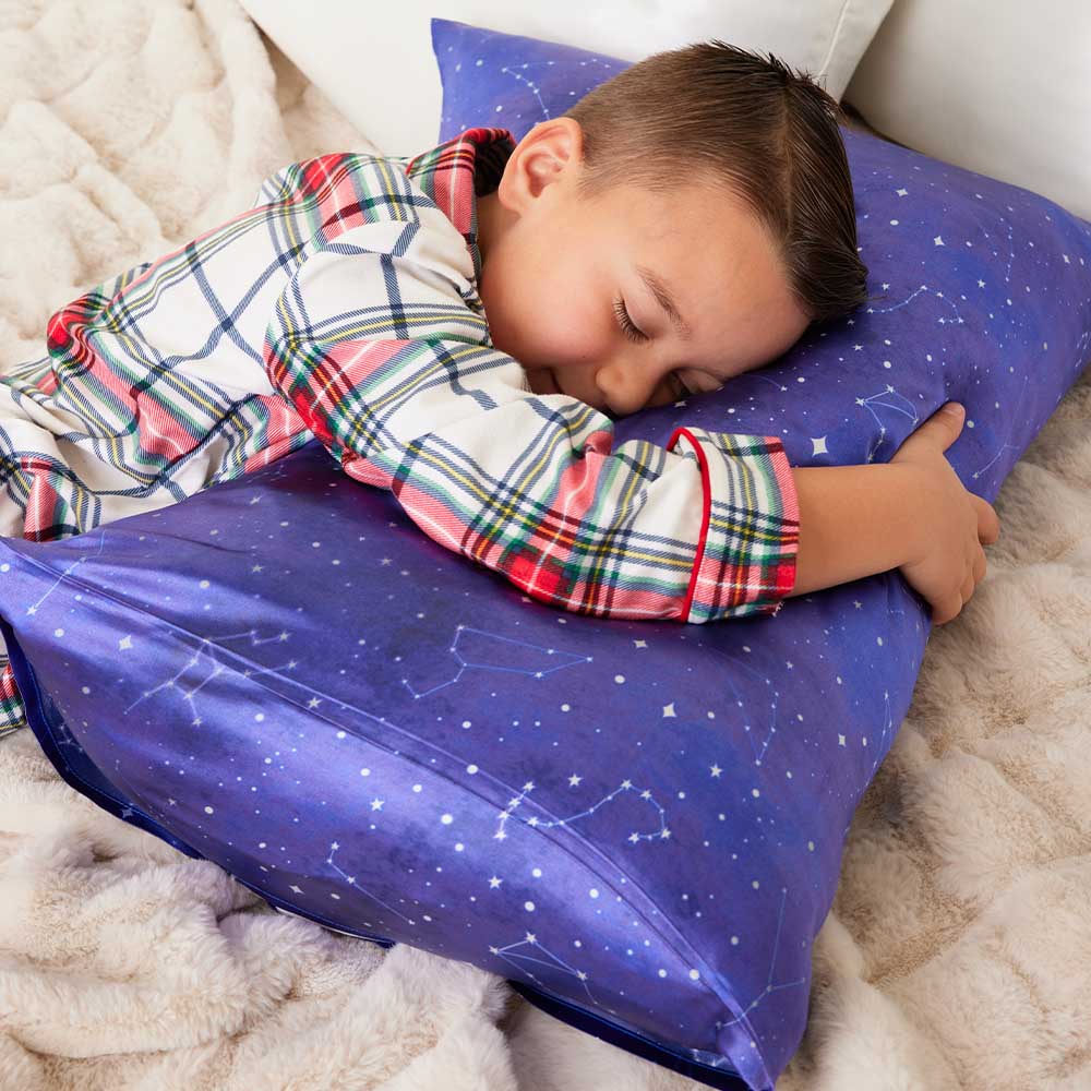 Blissy Night Sky Silk Pillowcase Detail –