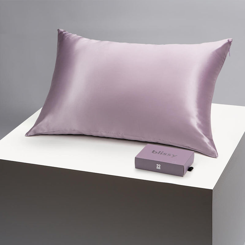 Pillowcase - Lavender - Queen - Blissy Queen Lavender Pillowcase – 22 Momme Mulberry Silk, 100% Silk