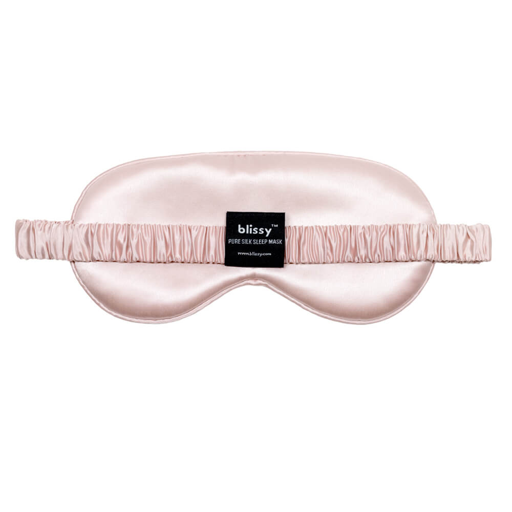 Pink Sleep Mask – Blissy Premium Silk