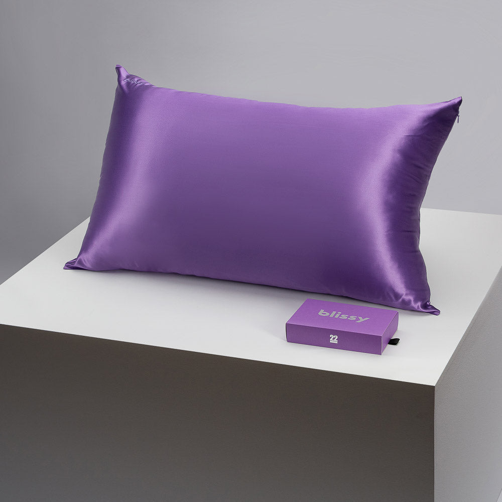 Blissy Standard Orchid Pillowcase – 22 Momme Mulberry Silk, 100% Silk