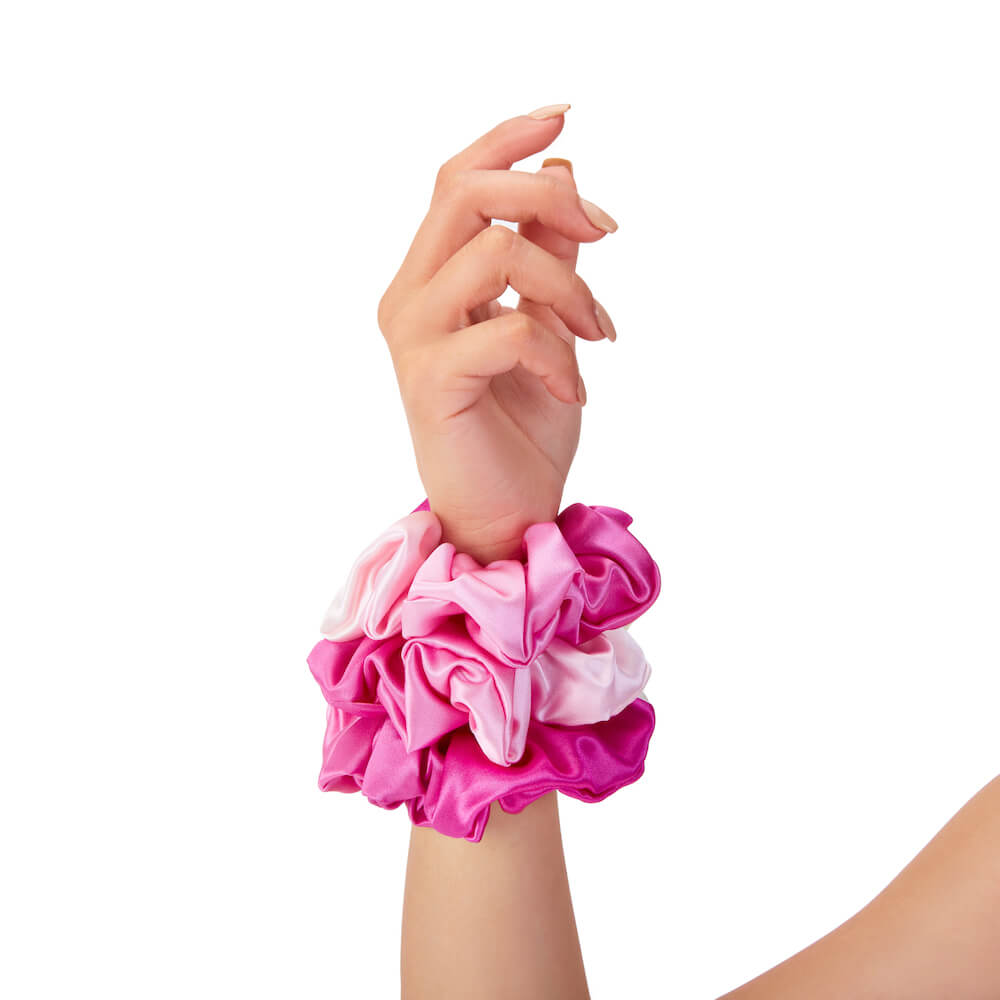 Pink Ombre Blissy Scrunchies – Blissy Premium Silk