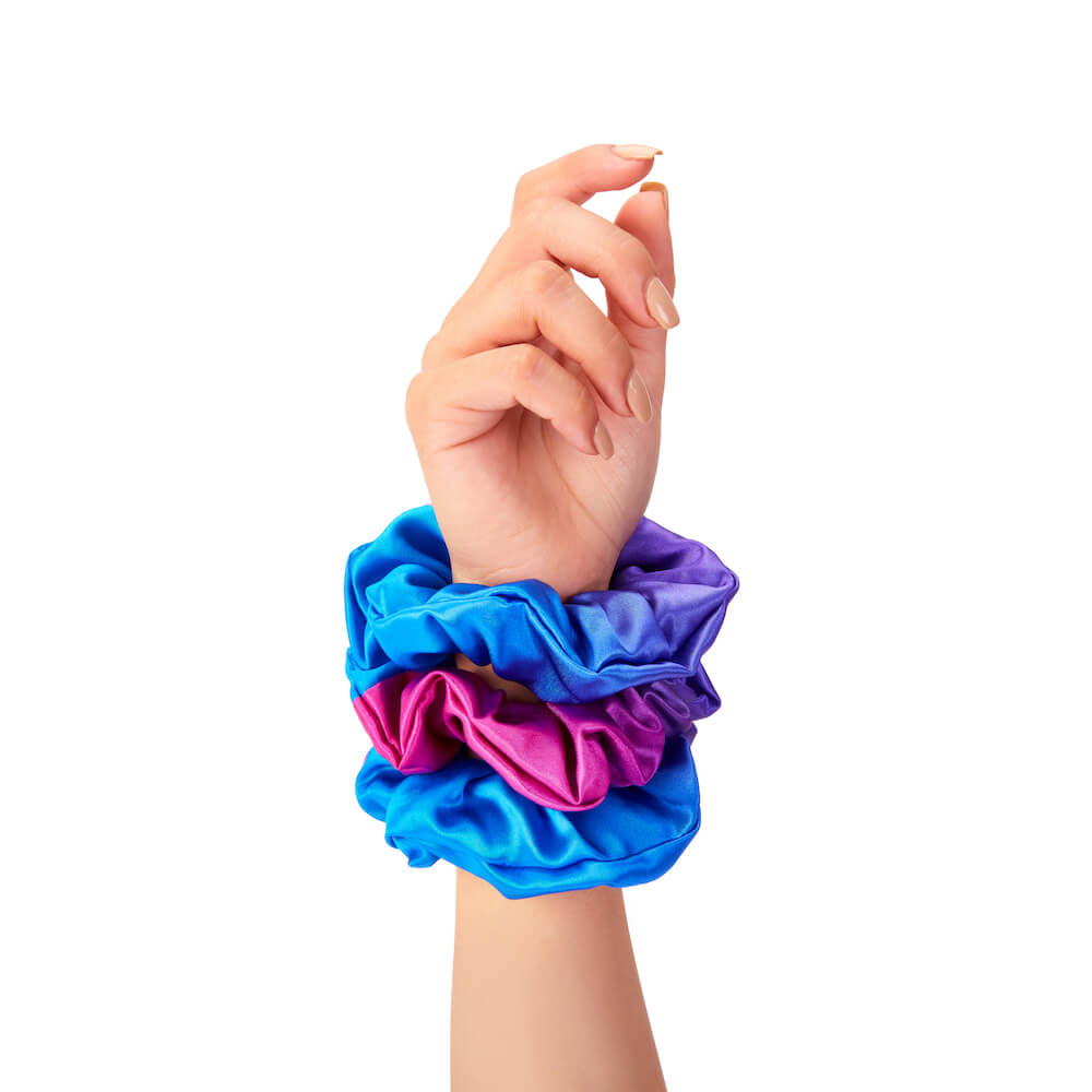 Purple Ombre Blissy Scrunchies – Blissy Premium Silk