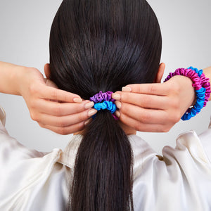 Blissy Skinny Scrunchies - Purple Ombre