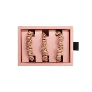 Blissy Skinny Scrunchies - Rose Gold