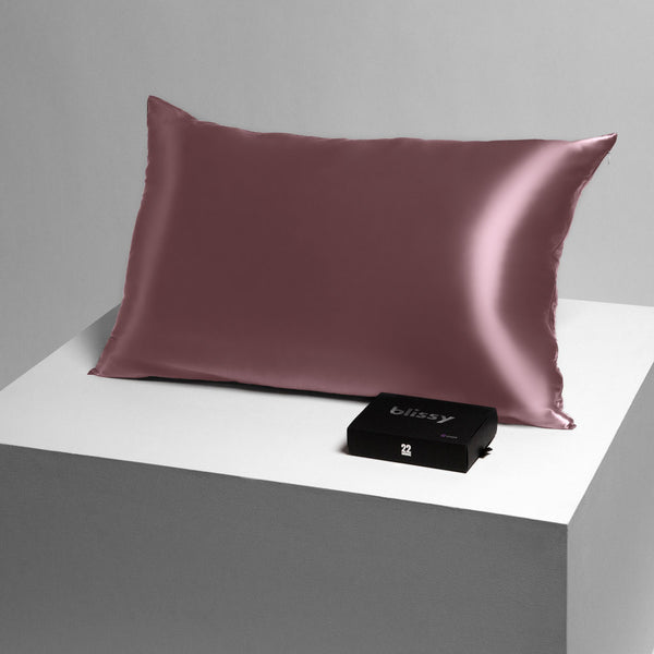 Blissy King Plum Pillowcase – 22 Momme Mulberry Silk, 100% Silk