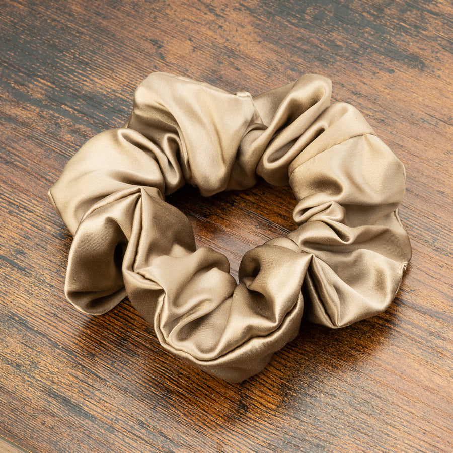 Taupe Mulberry Silk Blissy Scrunchies – Blissy