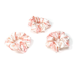 Blissy Scrunchies - Rose White Marble