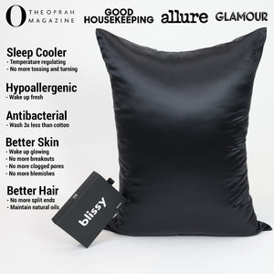 Pillowcase - Black - Queen