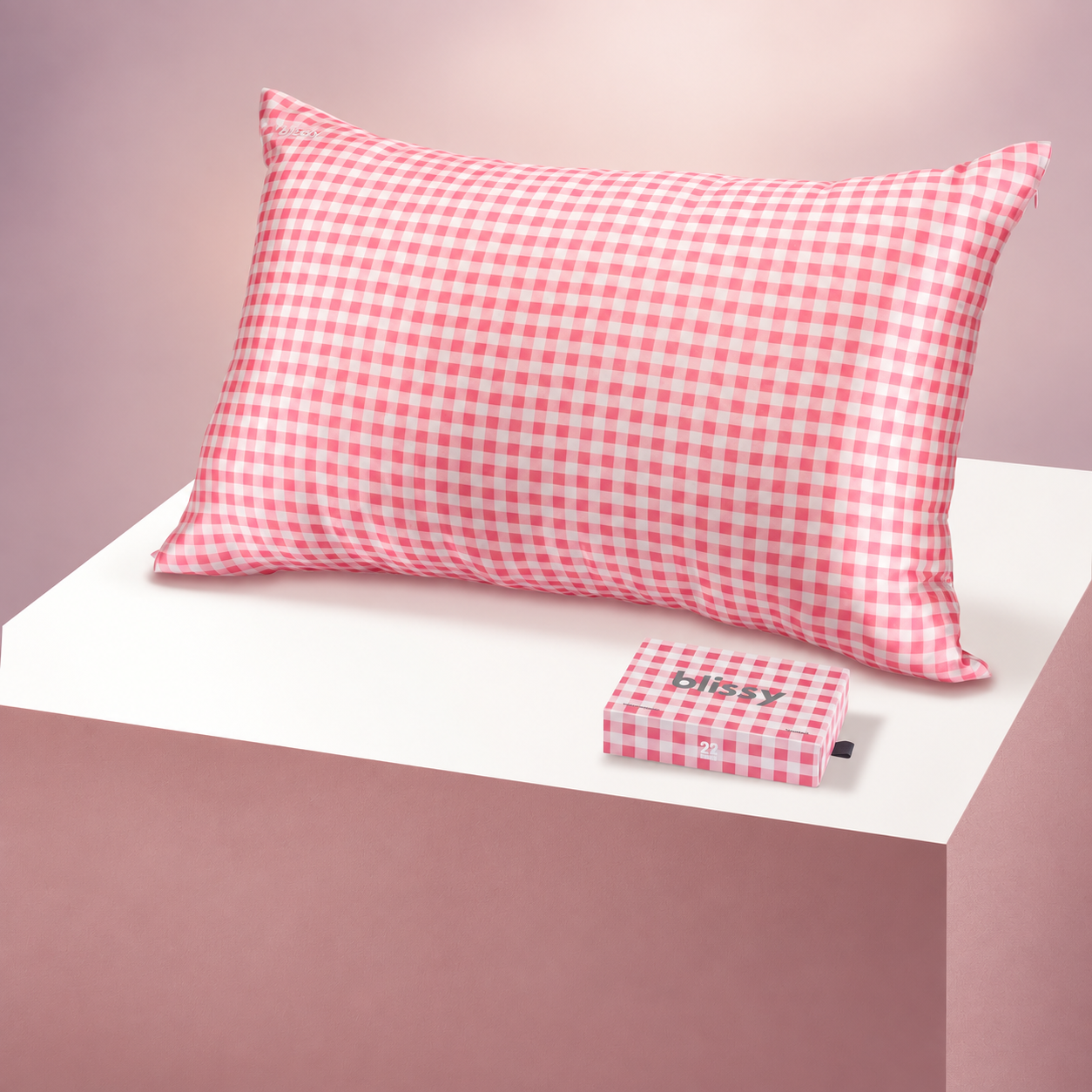Pillowcase - Rose Gingham - Standard